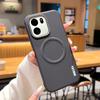 Voor OnePlus Turbo 6 6V Hoesje Magnetische Koolstofvezel Textuur PU Leer Cover Met Metalen Knop voor One Plus Turbo6