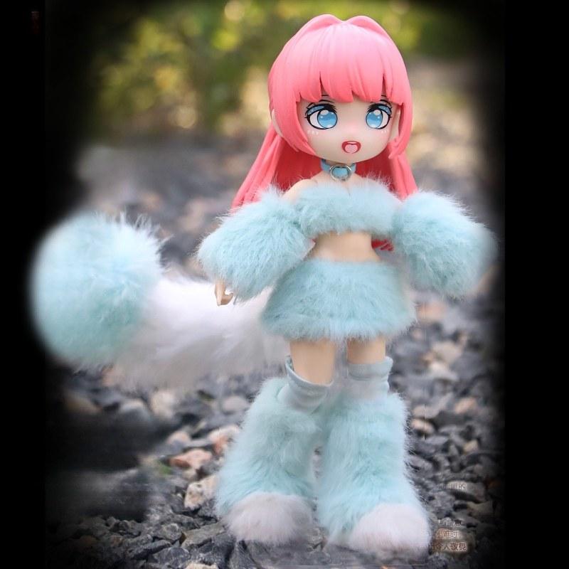 19cm Niedliche Anime-Puppe Komplettset mit Kleidung OB11 GSC DIY Verkleidungsspielzeug