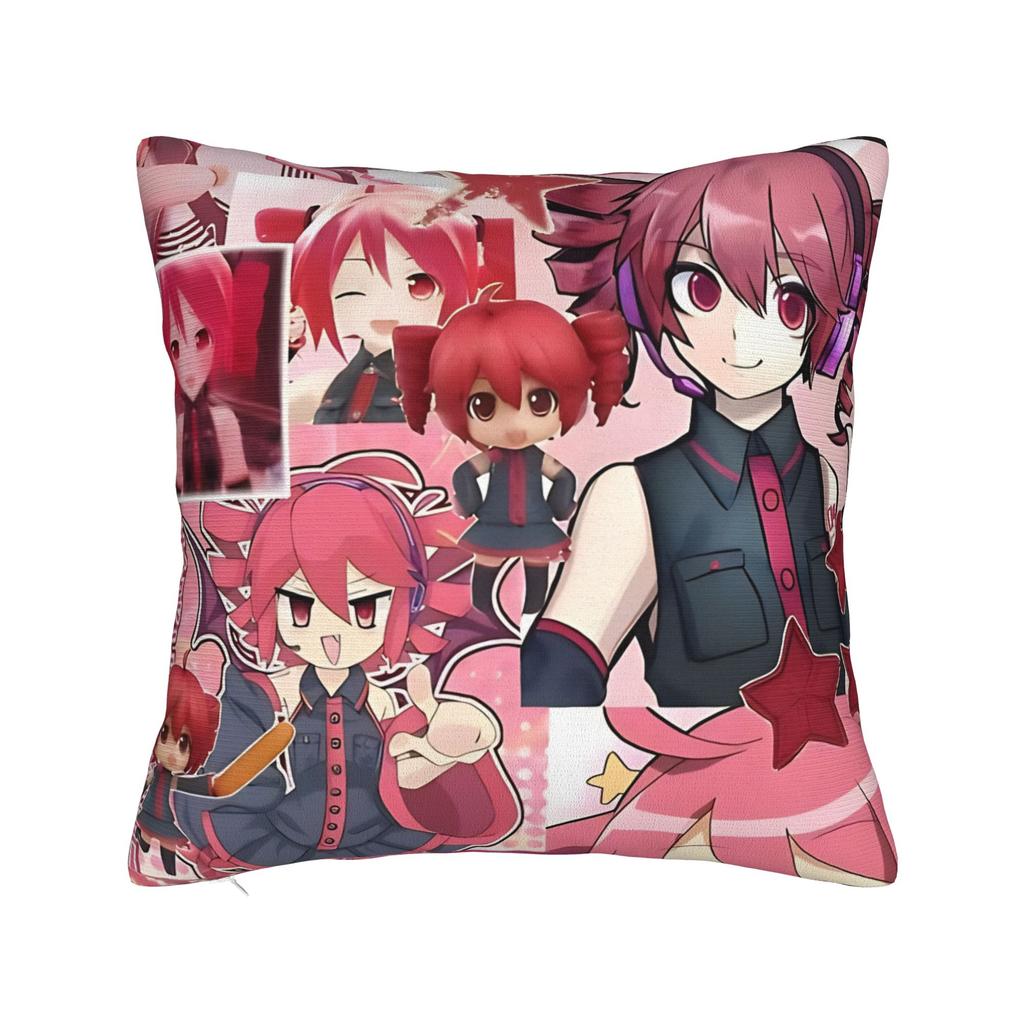 Chibi Kasane Teto Pillow Case Square Pillow Cover Funny Cushion Cover For Sofa Bedroom Home Decor