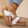 Fashion Women Sandals Platform Clip Toe Slippers Flip Flops Summer Wedges Fashion High Heels Shoes for Women New Roman Outdoor Sandals
