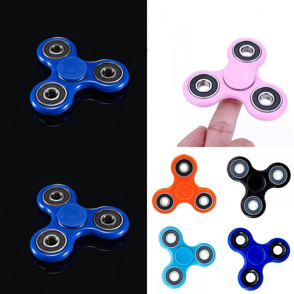 Elegant Wood Hand Spinner Tri Fidget Ceramic Ball Desk Toy For Stress Relief