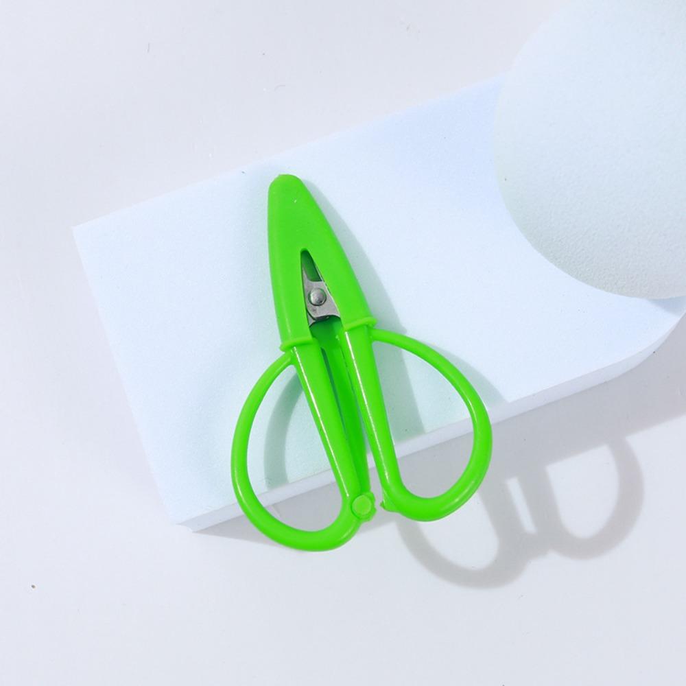 Mini Ciseaux Fins avec Capuchon Acier Inoxydable Minuscules Ciseaux de Précision Portable Poignée Souple en Silicone Outil pour Couper le Papier