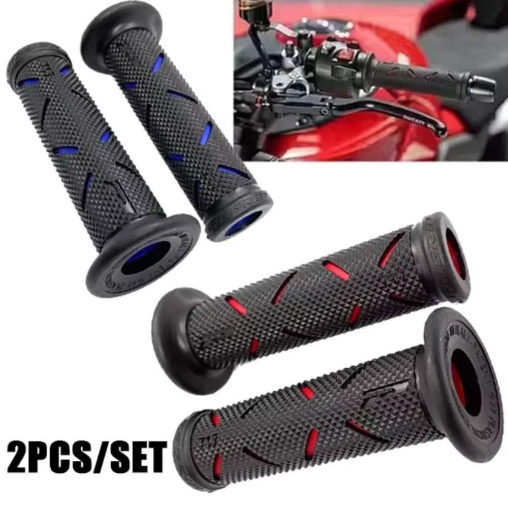 1Pair Rubber Motorbike Handlebar for Honda Suzuki Ducati Benelli for Motorcycle Accessories