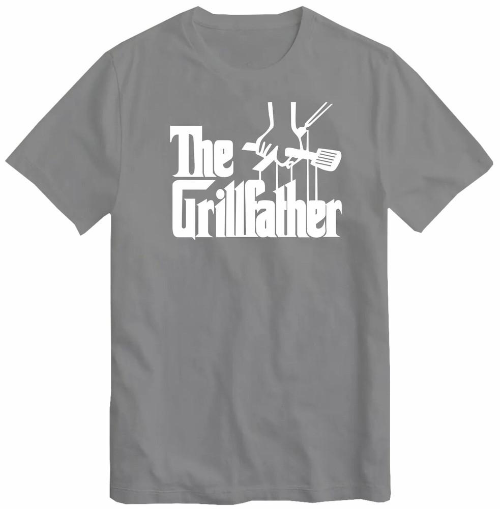 The Grillfather Bbq Lover Tshirt Gifts For Dadhusband Chef Bbq Party Top Tee