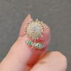 Trendy Shiny Rhinestone Sunflower Brooches Anti-Light Buckle Brooch Small Pin