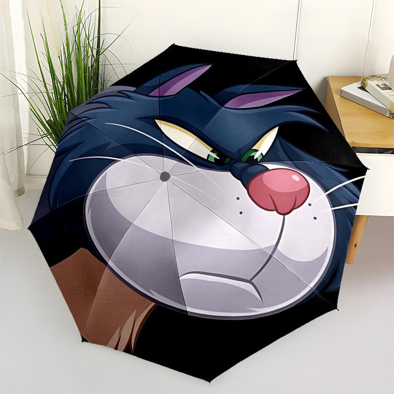 

Villain Themed Travel Umbrella-8 Ribs Automatic Opening and Closing, Portable Folding Design, Compact and Stylish Umbrella