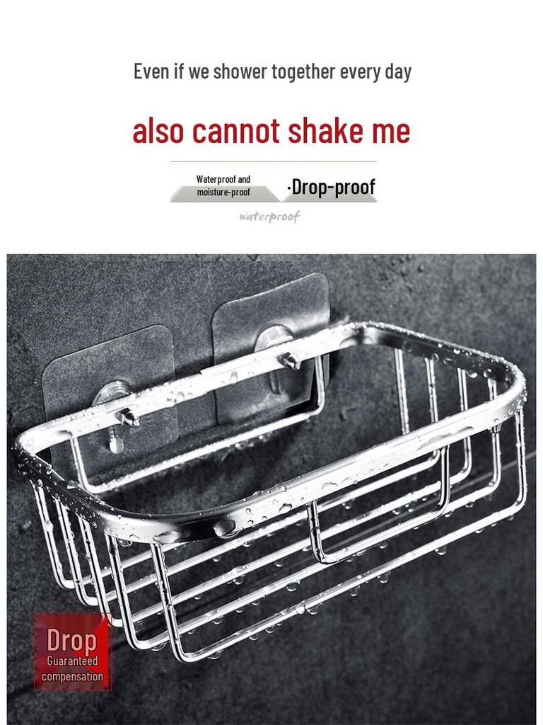 Ermo Punch-Free Bathroom Storage Rack and Toilet Paper Holder