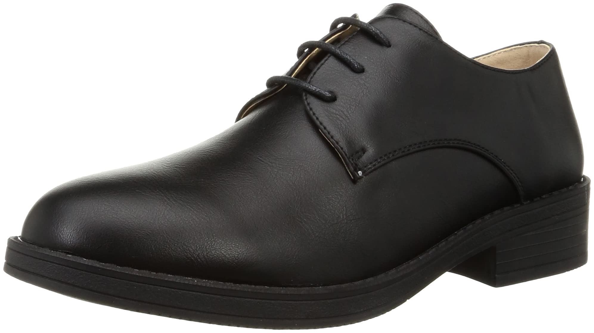 

Plus Oxford Low Low 2E [San-A Feminine] Lace-up Shoes, Shoes, 3.5cm Heel, Heel, Cut, Mannish, 3570, Women s, Black, 25.5 cm, чорний