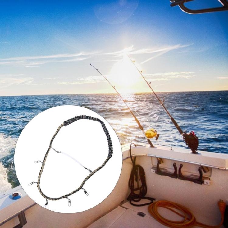 Nylon Braided Fishing Tool Holder Lanyard Multifunctional Fly Fishing Lanyard Necklace Fishing Gear Equipment Accessory
