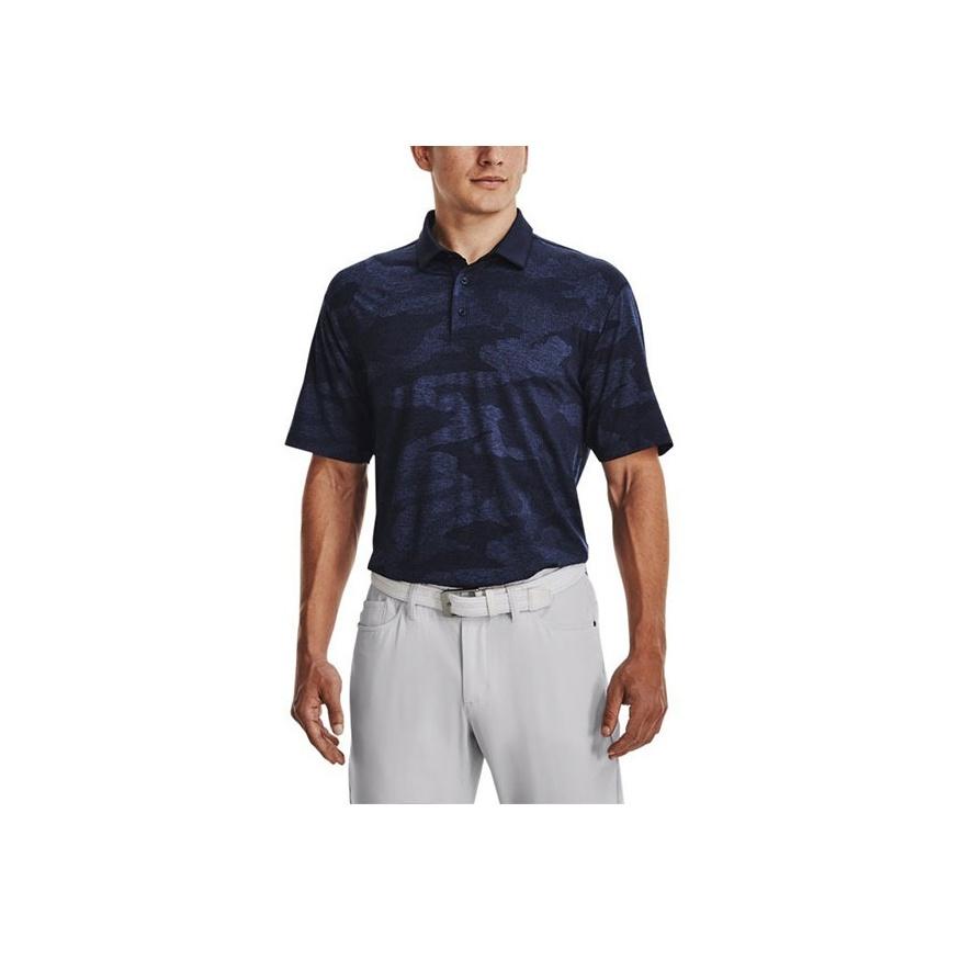 Under Armour Koszulka polo golfowa Playoff 2.0 z żakardowym wzorem Męska Koszulki polo Niebieska 1373694-410