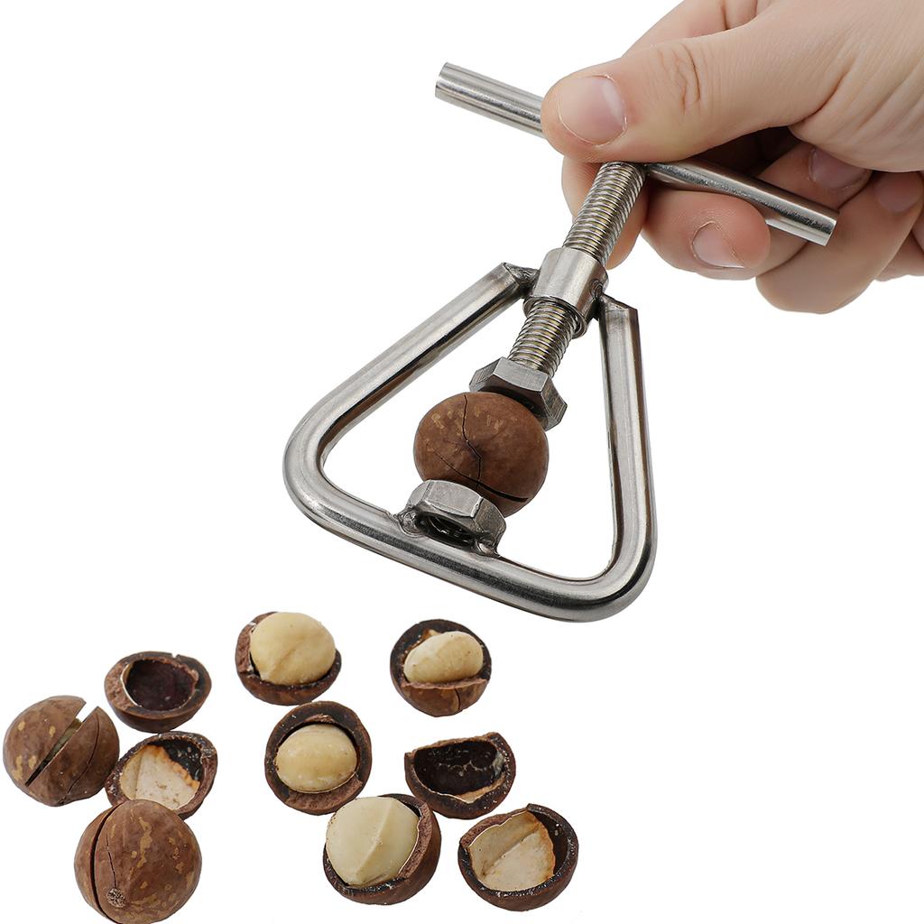 1PC Stainless Steel Manual Nut Opener Cracker Machine Walnut Kitchen Tool Steel Sheller Nut Macadamia Accessories