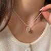 Colier choker cu stea cu opt colțuri pentru femei - Lanț lucios luxos pentru claviculă pentru toamnă/iarnă