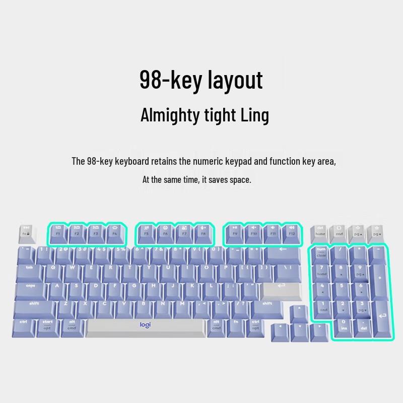 Logitech K98M Wireless Mechanical Keyboard & GPW2 Gaming Mouse Combo