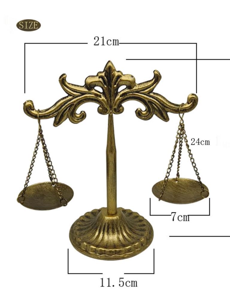 Nordic Iron Balance Ornaments Office Decor Gift for Friends Metal Gifts Study Desk Retro Pure Handmade Daily Craft Decoration