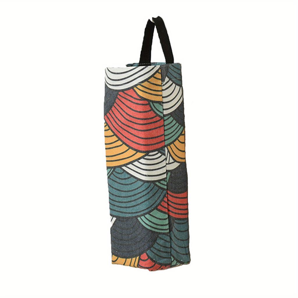 Plastic Bag Holder, Grocery Bag Holder Trash Bags Holder Organizer Cloth Hanging Storage Dispensers Breathable Cloth Garbage Bag