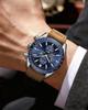 BY BENYAR Chronograph Analog 30M Water Leather Strap Quartz Gift for Available In and Blue Men's Watch, Resistant, Simple, Stylish, Popular, Formal,