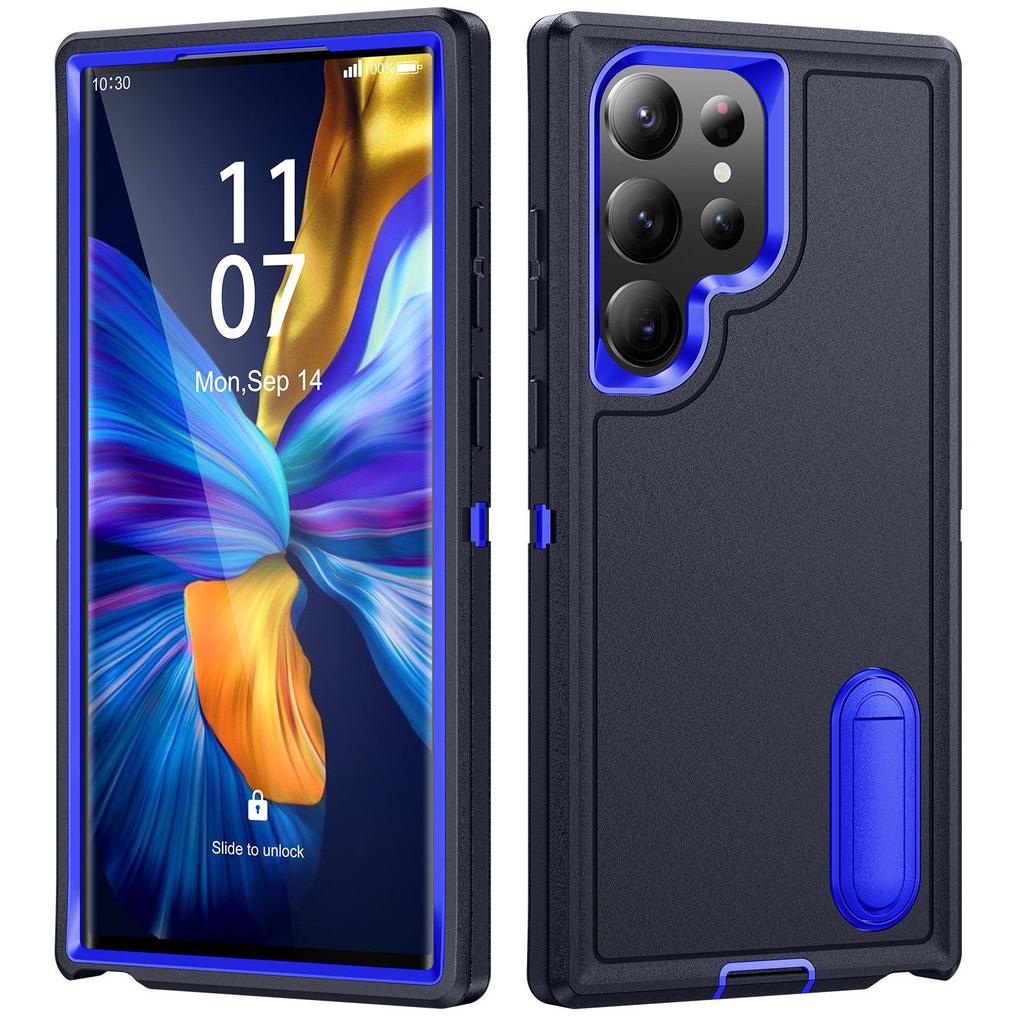 3 IN1 for Samsung Galaxy S22 S23 S24 S25 FE S26 Ultra A17 A16 A15 A56 A36 A26 A54 A14 A53 A13 A06 Heavy Duty Shockproof Case