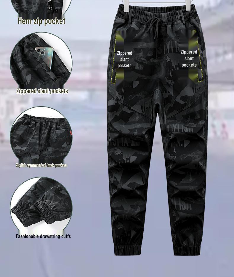 Men's Camouflage Hooded Workwear Set: Protective Mountaineering & Tactical Shell Jacket for Spring/Autumn