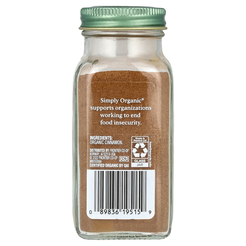 Simply Organic Ceylon Cinnamon 2.08 oz (59 g)