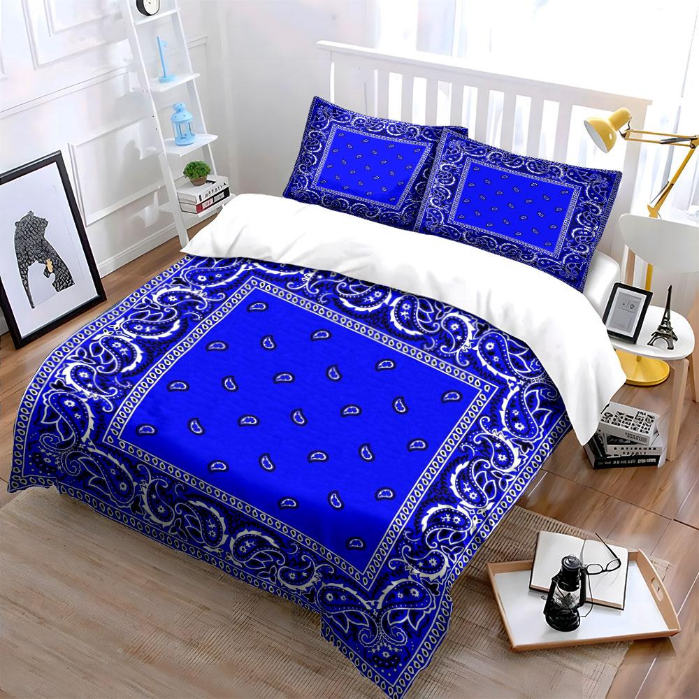 Paisley Bandana Set Outdoor Accessories Multiple Sizes Kid'S And Adults' Bedroom Exquisite 3Pc Bedding Set, Gift