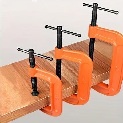 Abrazadera en G de 5, 3 y 1 pulgada, resistentes abrazaderas de fijación para carpintería, para muebles, tiras de madera, herramientas manuales de bricolaje y sujetadores.
