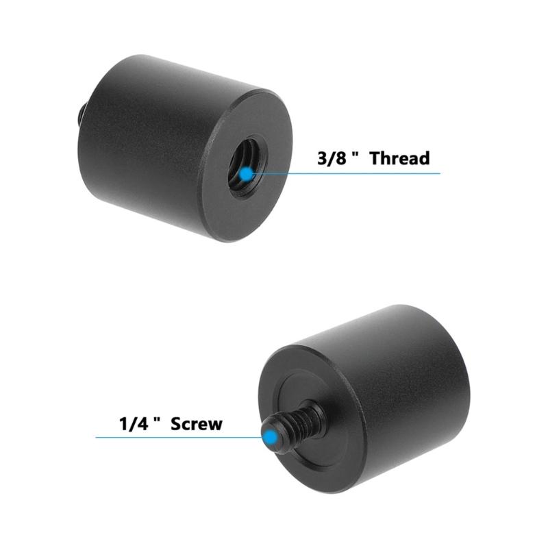 3/8inch-16 Female To 1/4inch-20 Male Adapter Screw for Tripod Live Support Camera Photography Tripod Accessories Screw