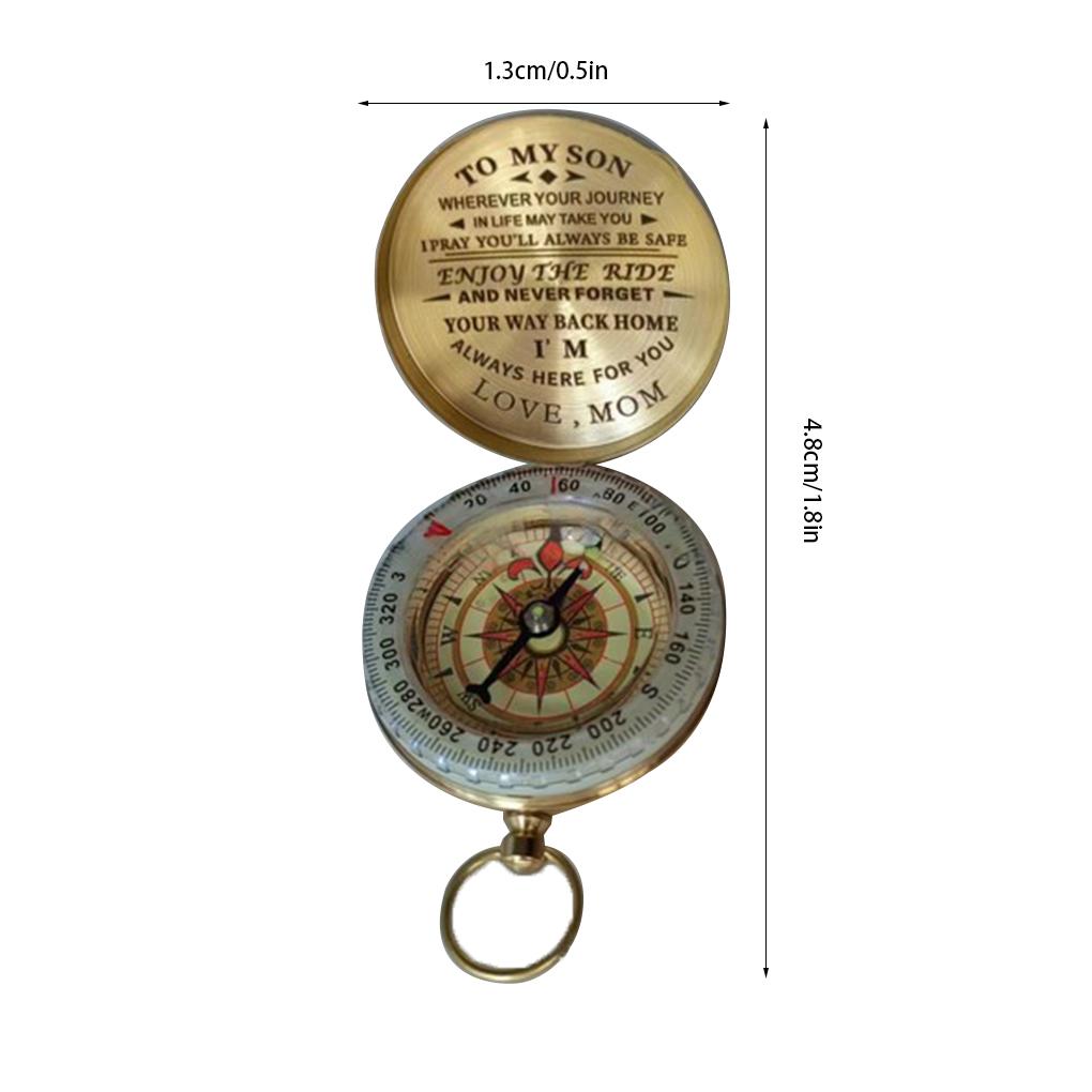 Copper Compass For Outdoor Adventure Durable And Exquisite Craft Outdoor Compasses Camping Compasses