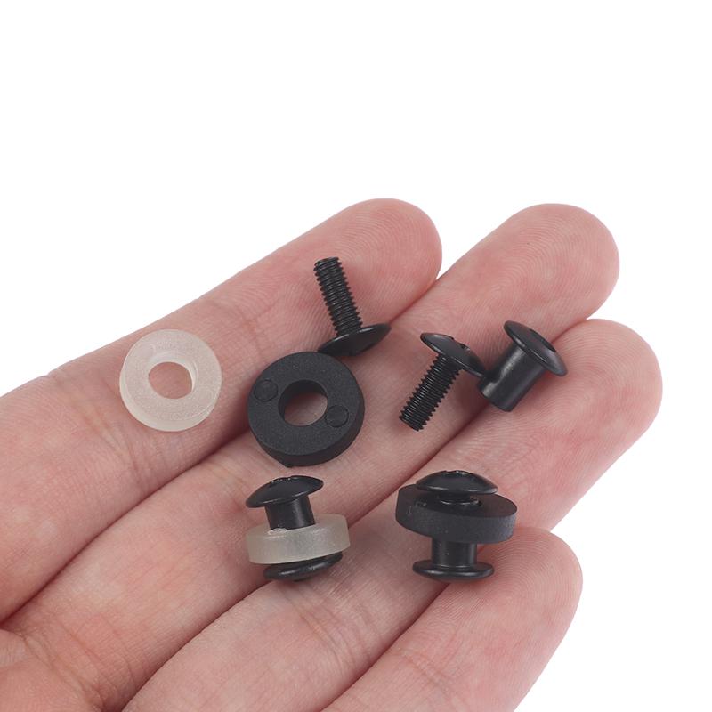 6 Sets Black Steel Short Post Chicago Screw Set Cross Head Perfect For Diy Kydex