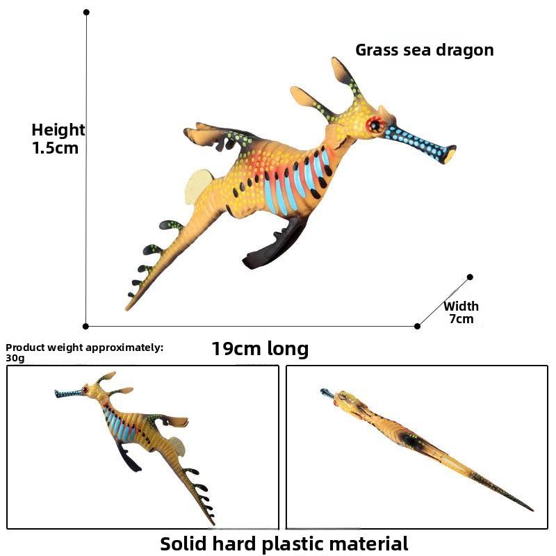 Crab Turtle Squid Salamander Hairtail Salmon Shark Marine Life Model Ornament