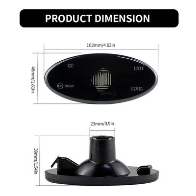 2PCS For Renault Master MK3 Van 2011-2021 Car Turn Signal Side Fender Marker Light Lamp Cover Shell Housing Left&Right For Opel