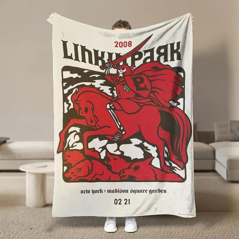 Rock Band L-Linkin Cool P-Park Blanket Soft Fluffy Throw Luxury Blanket Throw Kid Adult Sofa Bed Blanket Cover Travel Throw Gift