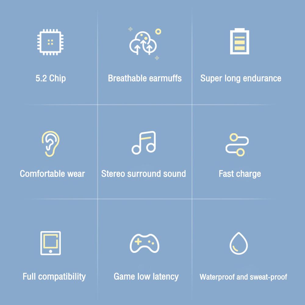 Casque Bluetooth sans fil pliable avec micro Lumière LED Grands casques Casque de jeu Écouteur stéréo pour musique pour téléphone portable Ordinateur portable