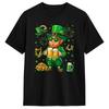 Vintage T-Shirt Summer Irish Beer Ireland Flag St Patricks Day Leprechaun Hip Hop T-Shirts for Men Wholesale Short Sleeve Tops