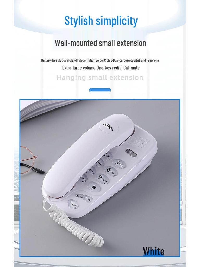 Waterproof Dual-Use Landline for Office & Bathroom