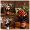 Resin Halloween Decoration Bat Ghost Desktop Ornament Handmade Pumpkin Bouquet  Shop