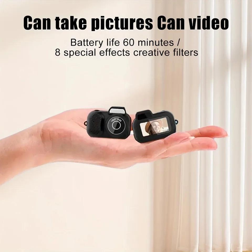 Y3000 Mini Action Camera Keychain Camera 1080P Sport Camera Ultra Compact Portable Camera Pocket Video Recorder Support TF Card