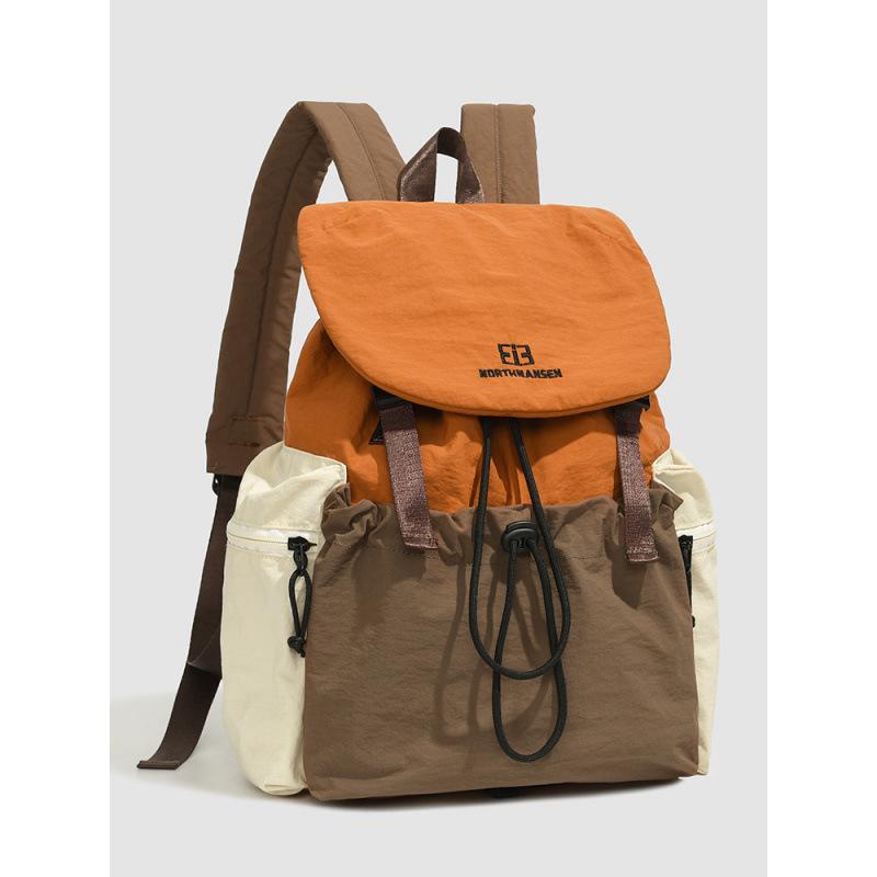 2025 Водонепроницаемый рюкзак большой вместимости для студентов колледжа - Легкий и повседневный дизайн унисекс оранжевый