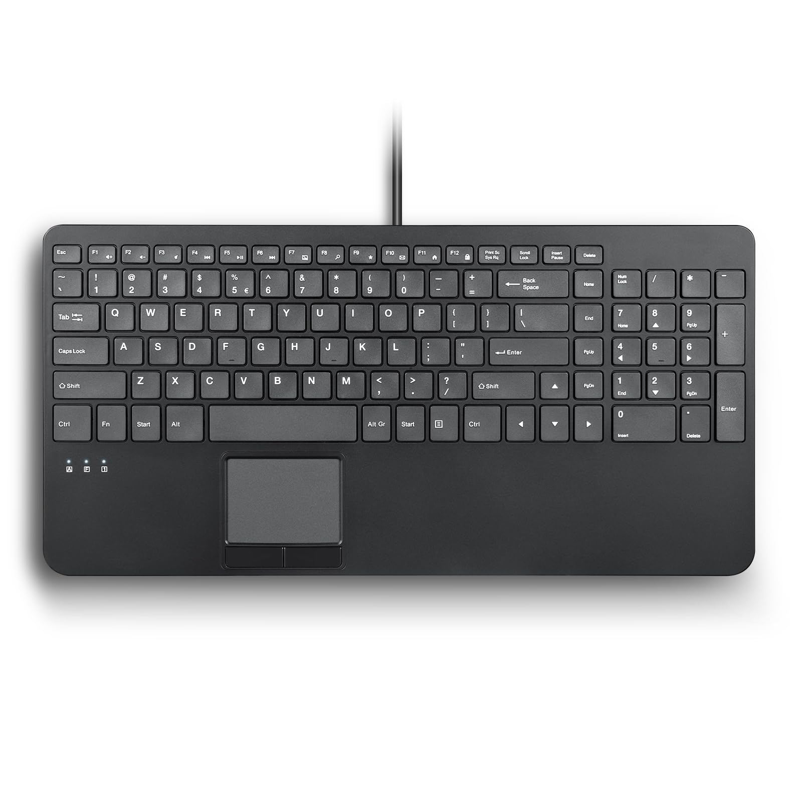 

Perixx Wired compact keyboard with touchpad pantograph key PERIBOARD-534US чорний
