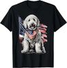 Goldendoodle 4th Of July Patriotic Golden Doodle Dog Tshirt