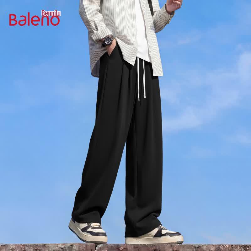 

Baleno Men s Ice Silk Straight-Leg Casual Pants 3XL