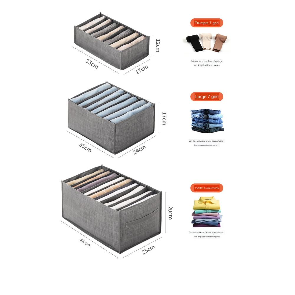Pantaloni Depozitare haine Cutie din țesătură nețesă Blugi Jambiere Geanta de finisare compartimentată Coș despărțitor de îmbrăcăminte Dulapul de acasă Despărțitor Geantă Geanta de depozitare