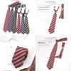 Traditional Polyester Kids Tie With Striped Pattern For School Uniforms