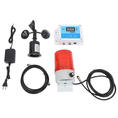 Tower Crane Anemometer Wind Speed Alarm LED Display Wall Mount Wind Anemometer with Alert Light