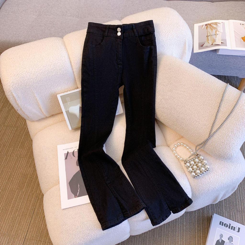 High-Waisted Stretch Slimming Wide-Leg Jeans for Women