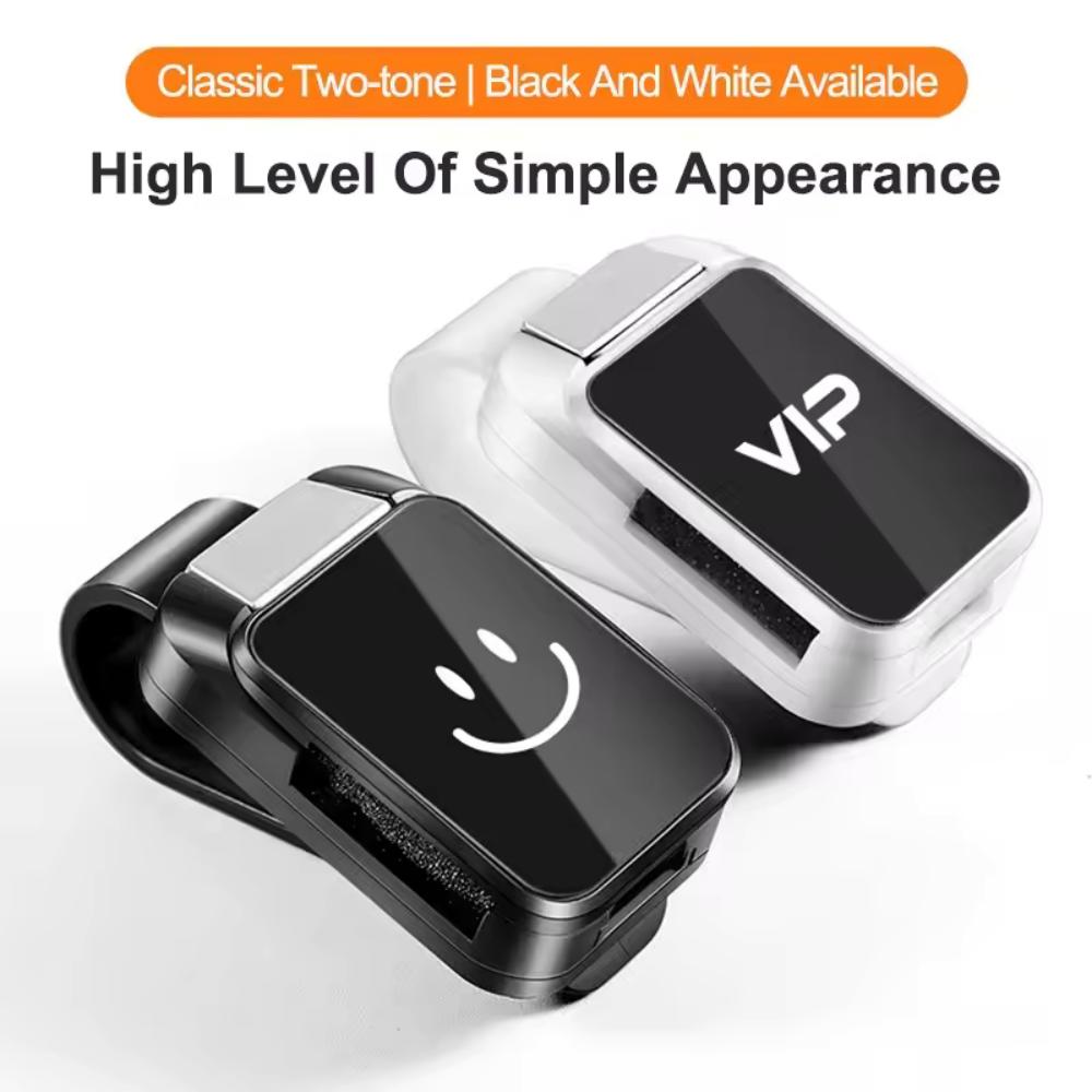 Universal Car Sun Visor Sunglasses Holder Clip ABS Material Eyeglasses Storage Box For Car Interior Auto Accessory Customizable