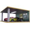 1:18 Scale 3D Parking Garage Display & Toy Car Storage Box