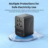 Philips 65W GaN Globaler Reiseadapter Mehrfachausgangsleistung bis zu 70W