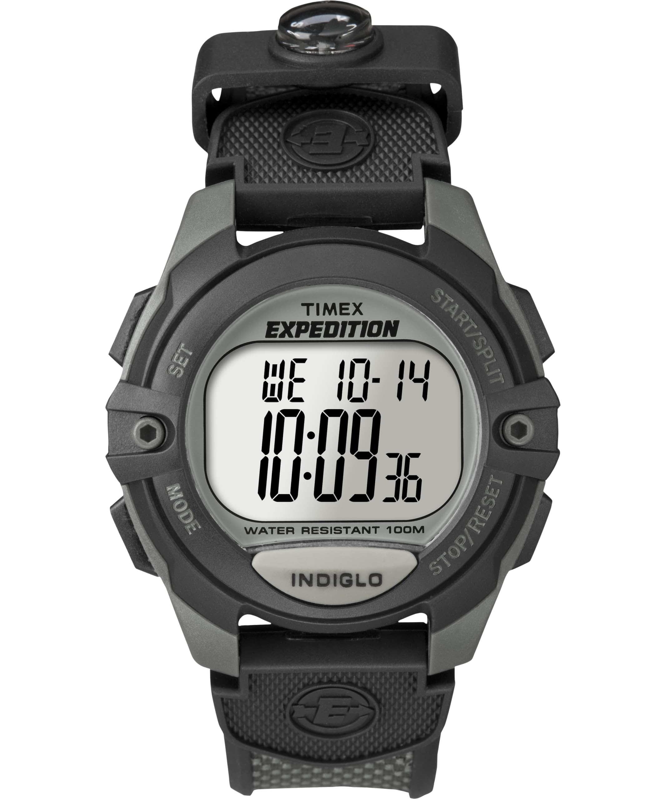 Watch Timex Expedition T40941 Quartz 10 ATM Water Resistant Plastic Black Dial Resin [TIMEX] Men s [Used] чёрный