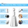 Wire Twister Tool Electrical Power Drill Wire Connector Heat-Resistant Rustproof Reusable Wire Nut Twister Cable Stripping Tool