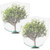2025 2 Packs Insect Bird Barrier Netting Mesh With Drawstring Garden Bug Netting Plant Cover For Protect Plant Fruits Flower